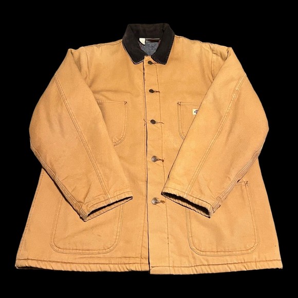 Dickies Other - Vintage Dickies Blanket Lined Construct Work Jacket Corduroy Collar Mens Size L